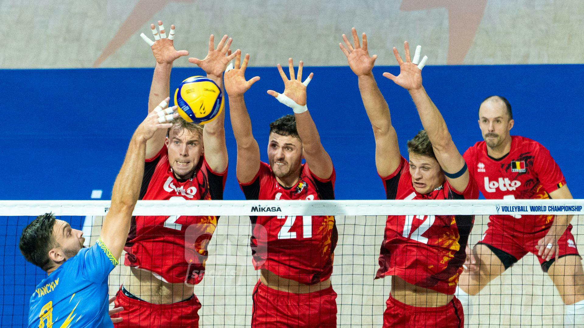 Belgium makes statement with sweep of Ukraine in FIVB World Championship opener
